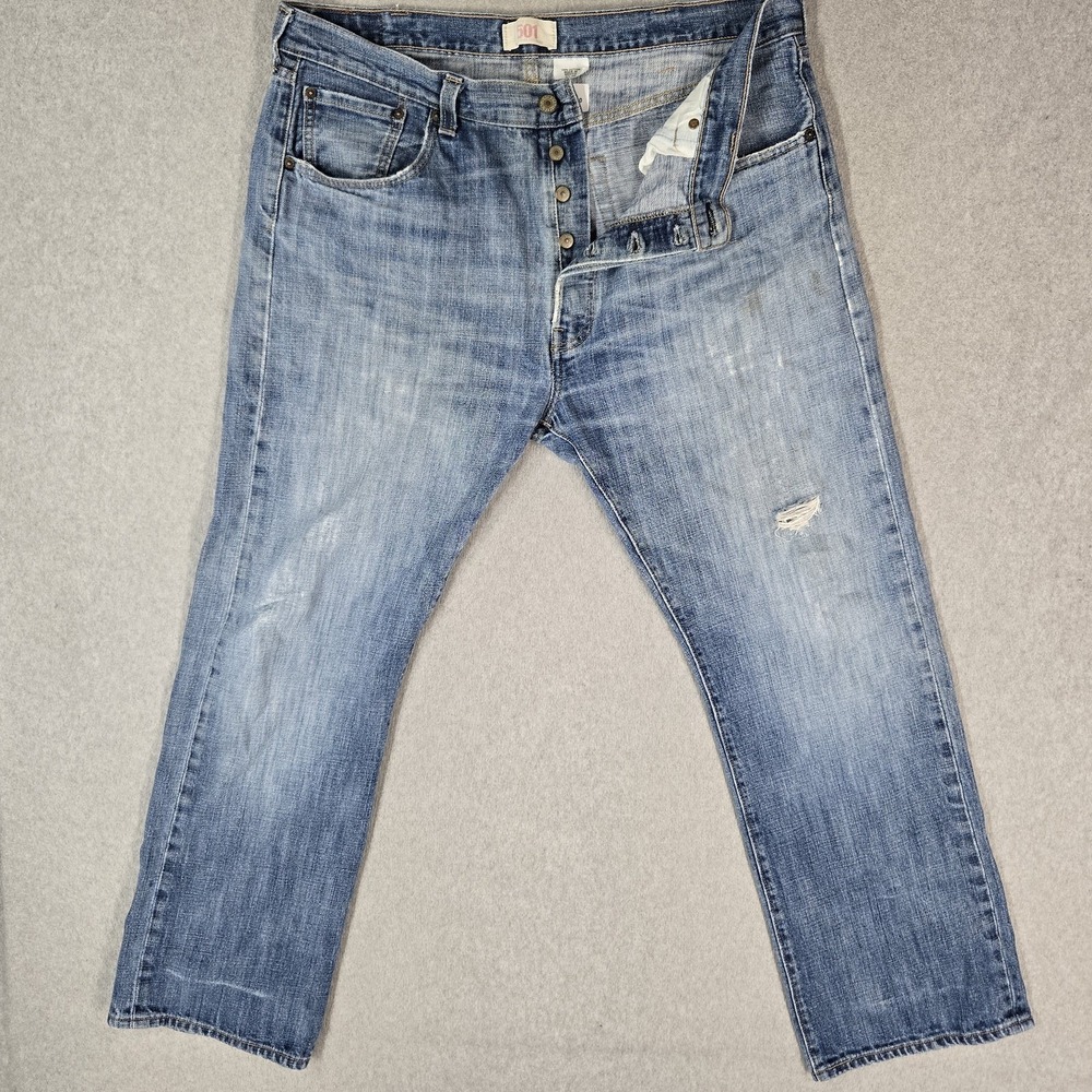 VINTAGE Levi's 501 Men Jeans 33x30  Blue Denim Original Fit Straight Y2K READ
